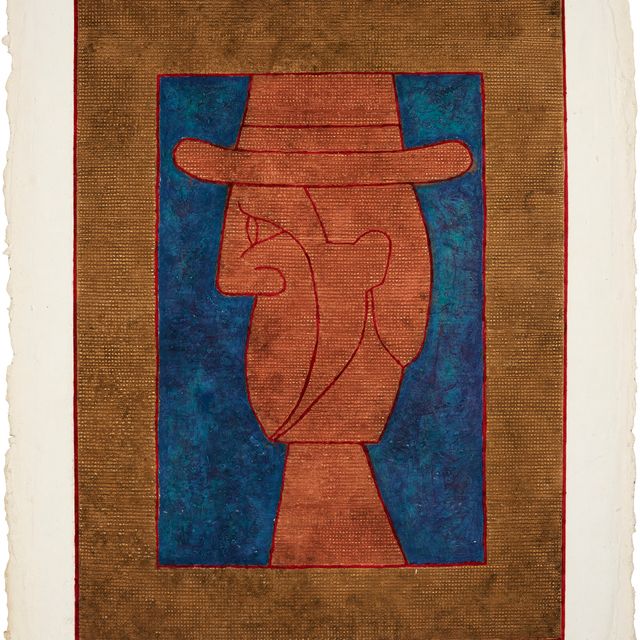 Rufino Tamayo — Перфиль с сомбреро (профиль со шляпой)