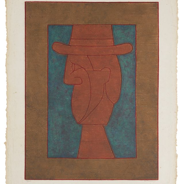 Rufino Tamayo — Перфиль с сомбреро (профиль со шляпой)