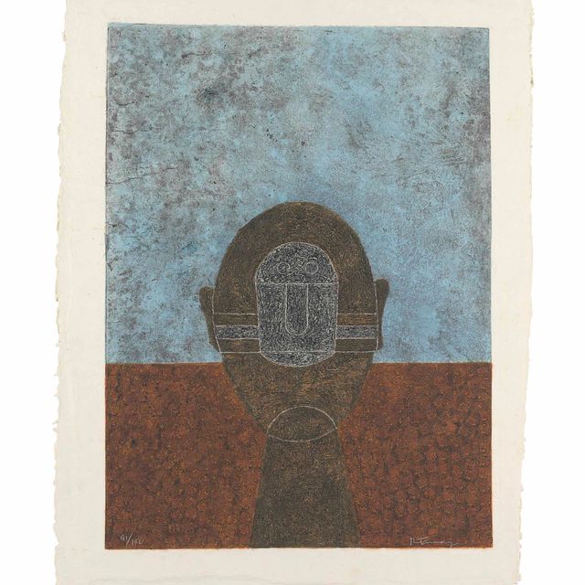 Rufino Tamayo — Кабеза Собре Фондо Азул