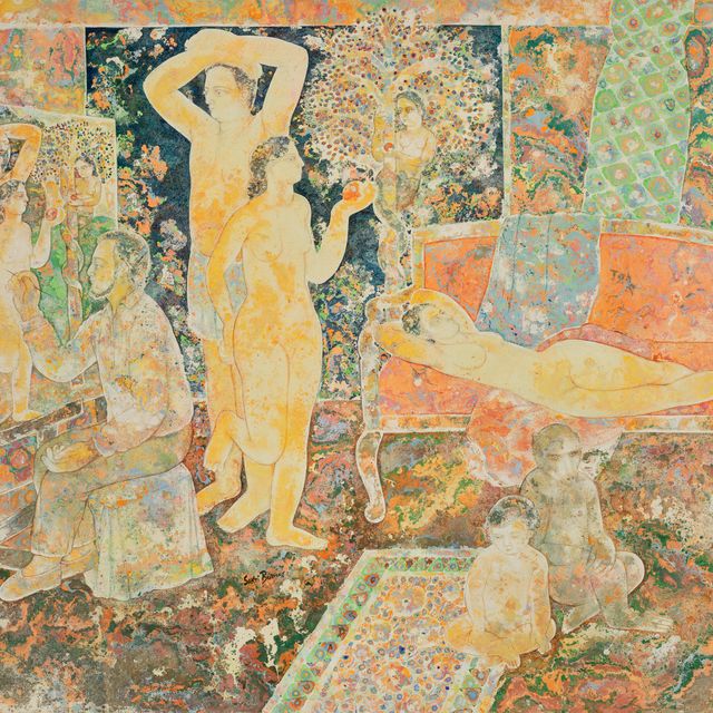 Sakti Burman — Художник рисует Адама и Еву