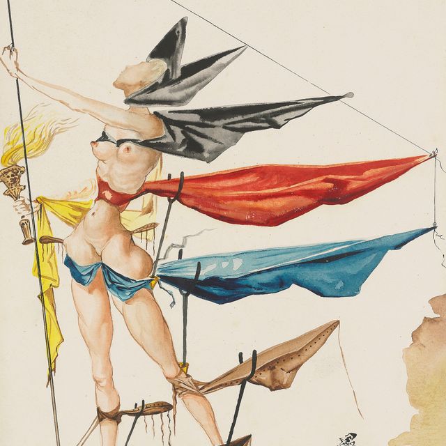 Salvador Dalí — Проект костюма девственной плевы для театральной постановки "Как вам это понравится" Уильяма Шекспира