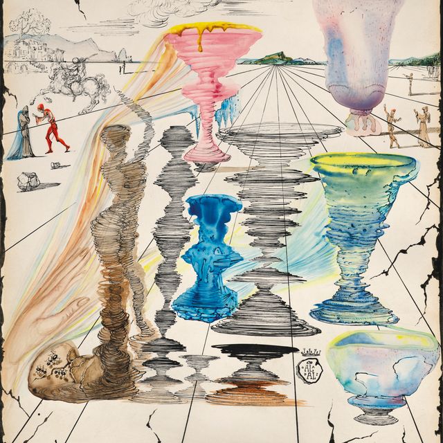 Salvador Dalí — Главный герой, кавалер, силуэты в форме эллипса, бужуары и купе в стиле сюрреализма.