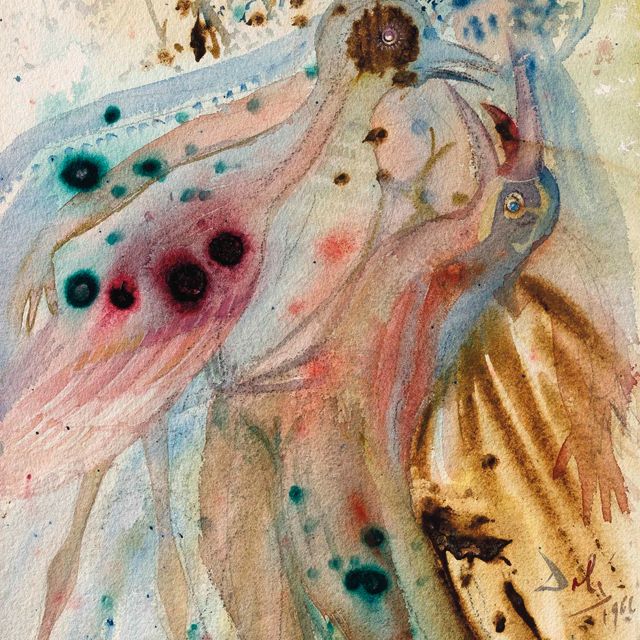 Salvador Dalí — Двое паонов