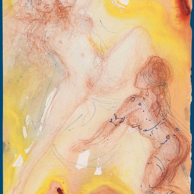 Salvador Dalí — Две женщины, единственные в своем роде артистки, от природы женатые