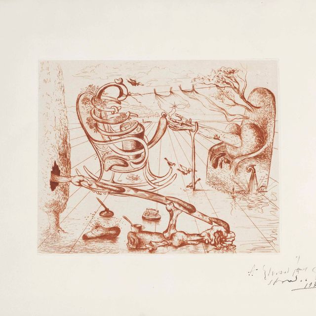 Salvador Dalí — Фантастический пляжный пейзаж