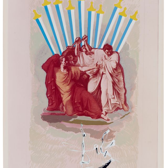 Salvador Dalí — Дикс (10) д'Эпе, тайный копатель, проект для новой карты "Вселенная Таро Сальвадора Дали"