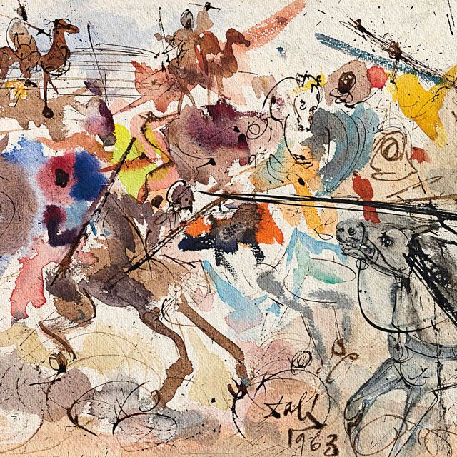 Salvador Dalí — Скорджеммо, единственная честь кавальери ... верность твоей любви к каваллу