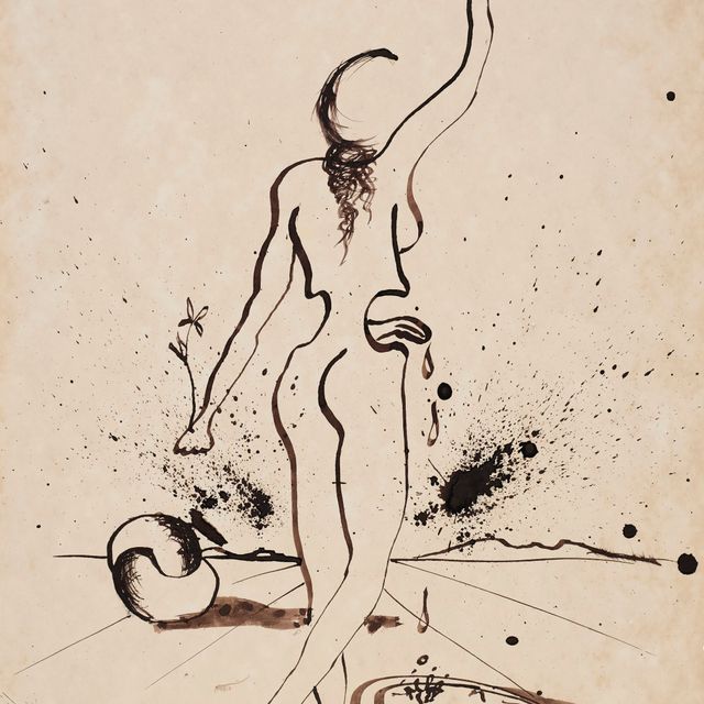 Salvador Dalí — Женщина со скрипичными бедрами