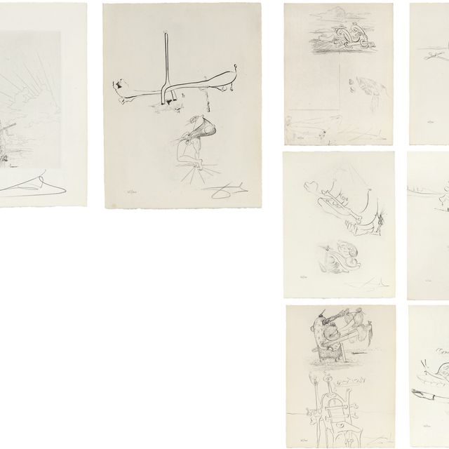 Salvador Dalí — "Песни Мальдорора", П. Аржийе, Париж, 1974 (M. & L. 11-54)