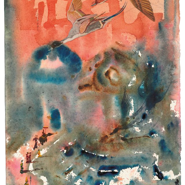 Salvador Dalí — Маленькая улица, выходящая за пределы кортежа, в верхней части коридора