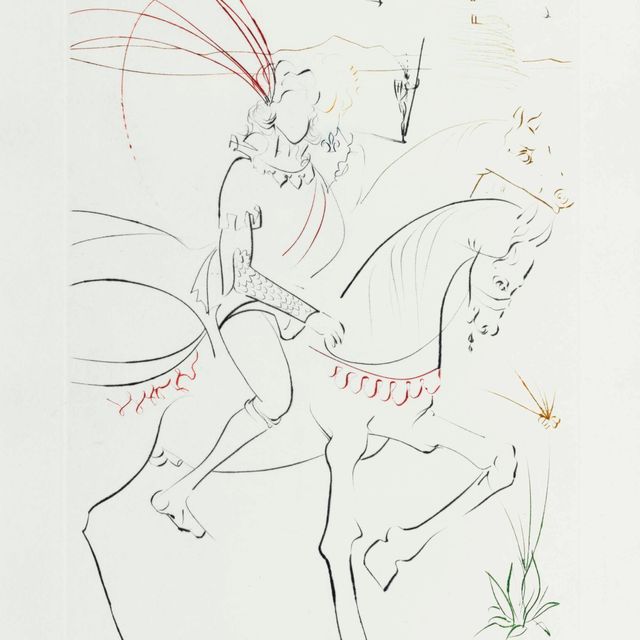 Salvador Dalí — Поиски Грааля, современные графические работы, Париж, 1975