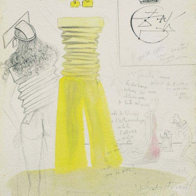 Salvador Dalí — Желтый астронавт (служащий) (Проект для вечернего мероприятия)