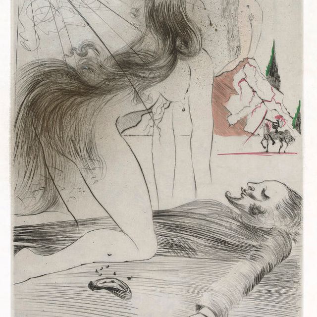 Salvador Dalí — Венус с четырьмя ветвями, "Европейская графика", Париж, 1969 (Michler & Löpsinger, 357-376)
