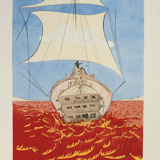 Salvador Dalí — "Три брата Израиля", Transworld Art, Фрибург, 1973 (M. & L. 618-30)