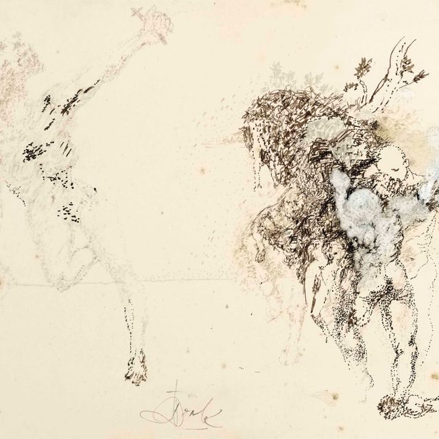 Salvador Dalí — Святой Илер - единорог