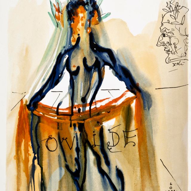 Salvador Dalí — Овидий, "Искусство, достойное внимания", Культурный центр, Париж, 1978