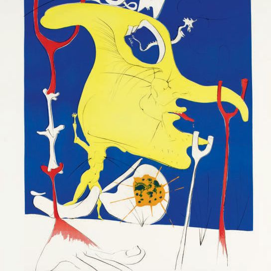 Salvador Dalí — "Покорение космоса II", Жан Лавин, Париж, 1974 (M. & L. 641, 645-46, 650-52)