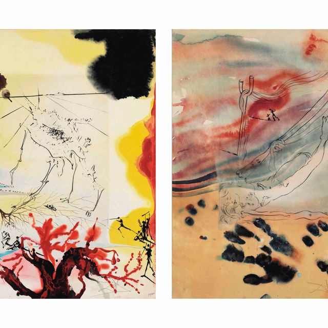 Salvador Dalí — Зигмунд Фрейд, "Моисей и монотеизм", издательство Art & Valeur S.A., Париж, 1974