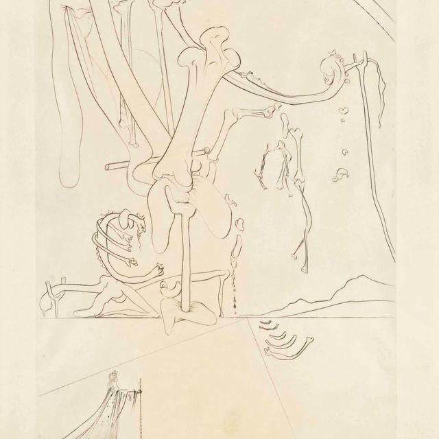 Salvador Dalí — Король, который следит за Вавилоном, Андре Мальро, Альберт Скира, Женева, 1973 (Мишлер-Лопсингер, 592-605)