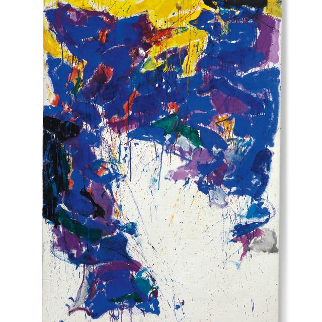 Sam Francis — Фиолетовый, желтый и белый