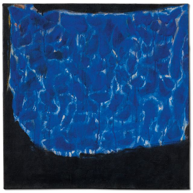Sam Francis — Синий и черный