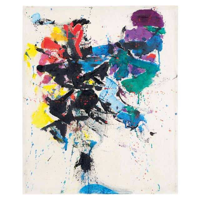 Sam Francis — Красный, Черный, Зеленый