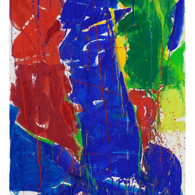 Sam Francis — Синий между Красным и зеленым