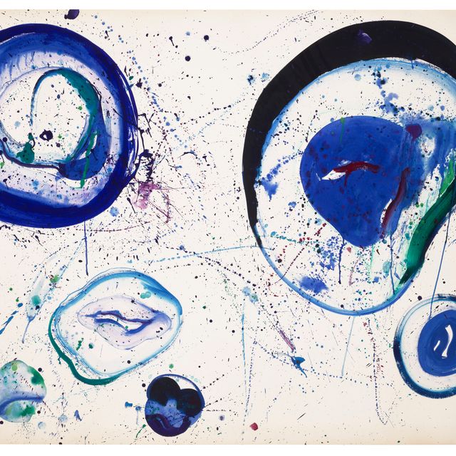 Sam Francis — Без названия (Синие шары)