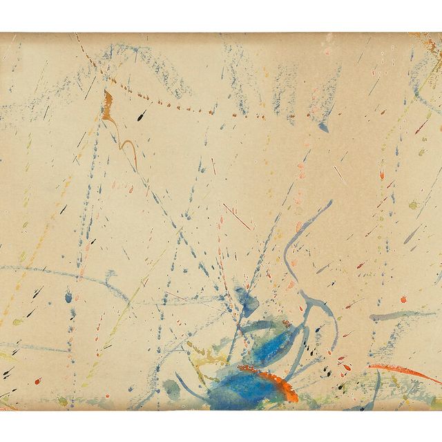 Sam Francis — Эскиз для настенной росписи банка "Чейз Манхэттен"