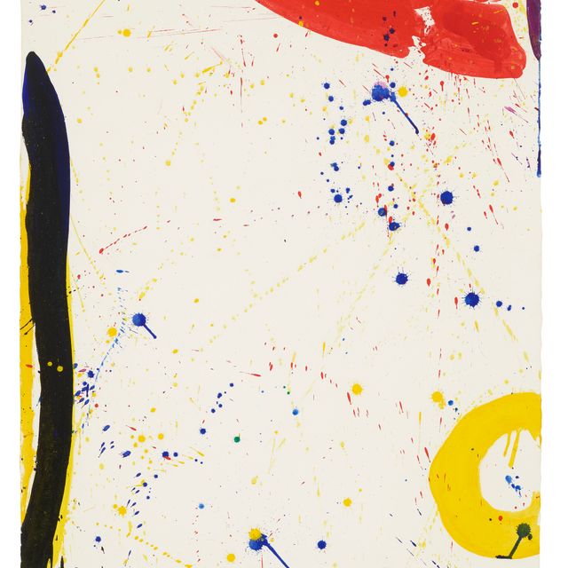 Sam Francis — Без названия (Яркий рисунок кольца)