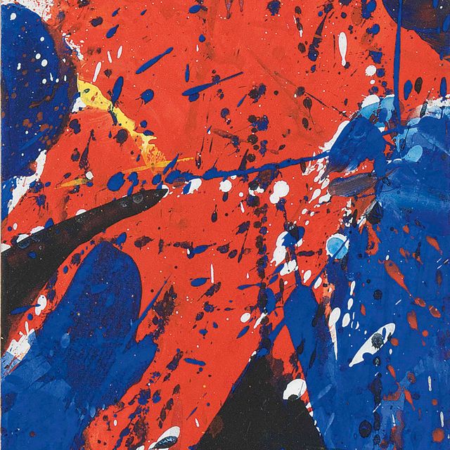 Sam Francis — № 9, Красный, синий и черный, 1959