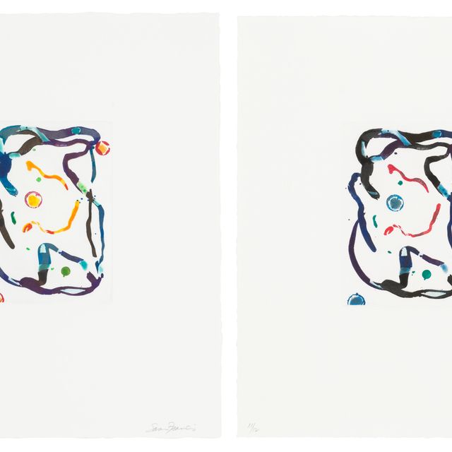 Sam Francis — Две гравюры художника