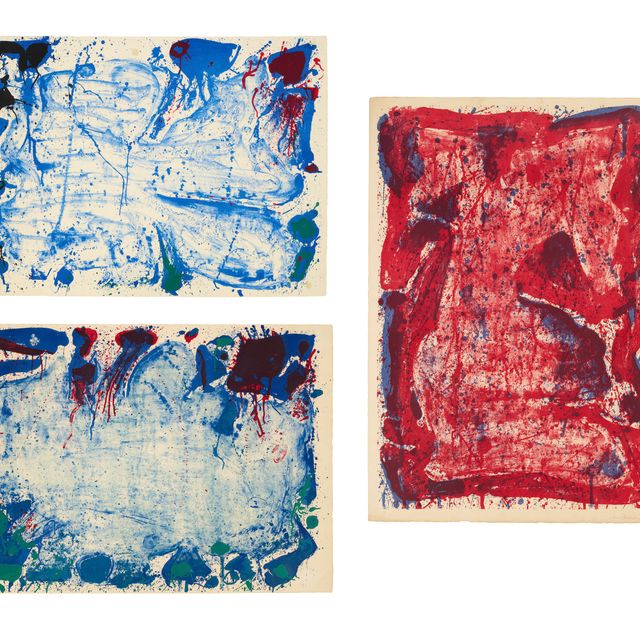 Sam Francis — Три гравюры художника