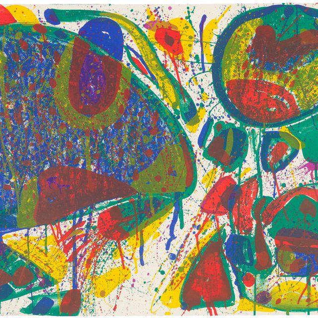 Sam Francis — Яркий нефритовый призрак, Вариант III