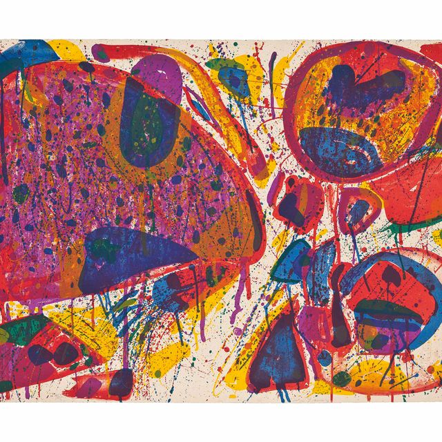 Sam Francis — Яркий Нефритовый призрак