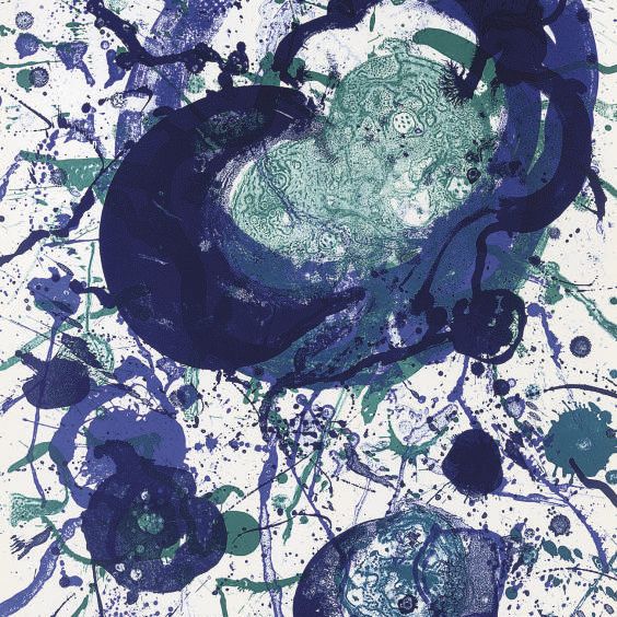 Sam Francis — Без названия, фото 1, из "Поэм о мире" (Lembark L268)