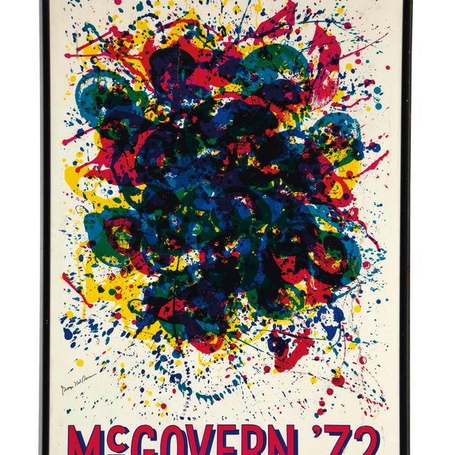 Sam Francis — Без названия (плакат президентской кампании Джорджа Макговерна 1972 года)