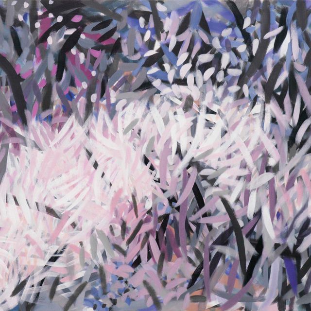 Samia Halaby — Розовый и серый