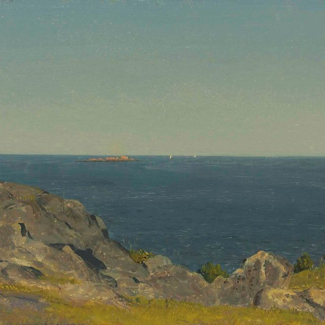 Sanford Robinson Gifford — Набросок в Манчестере, штат Массачусетс