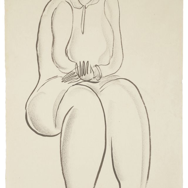 Sanyu — Учтивая женщина в халате