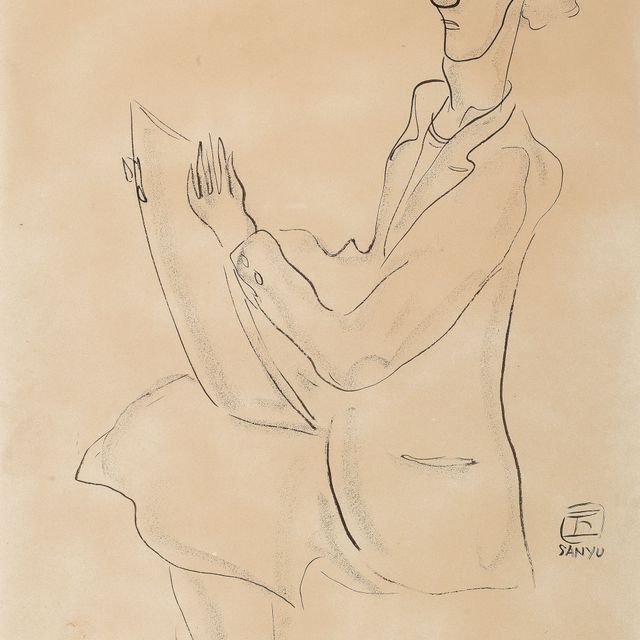 Sanyu — Женщина, читающая