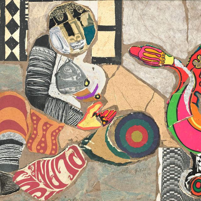 Satish Gujral — Без названия (Женщина и птица)