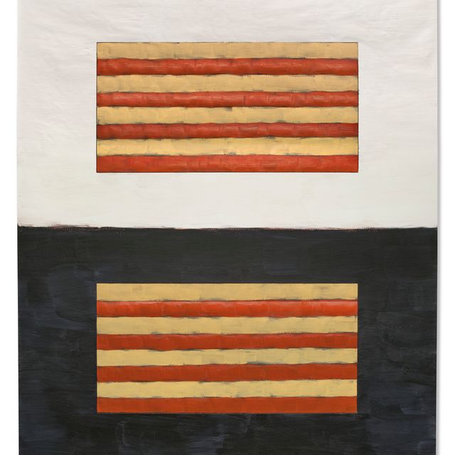 Sean Scully — Пристальный взгляд Красный Желтый