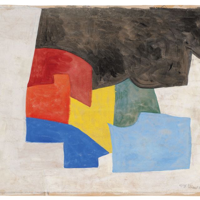 Serge Poliakoff — Абстрактная композиция (Abstract Composition abstraite)