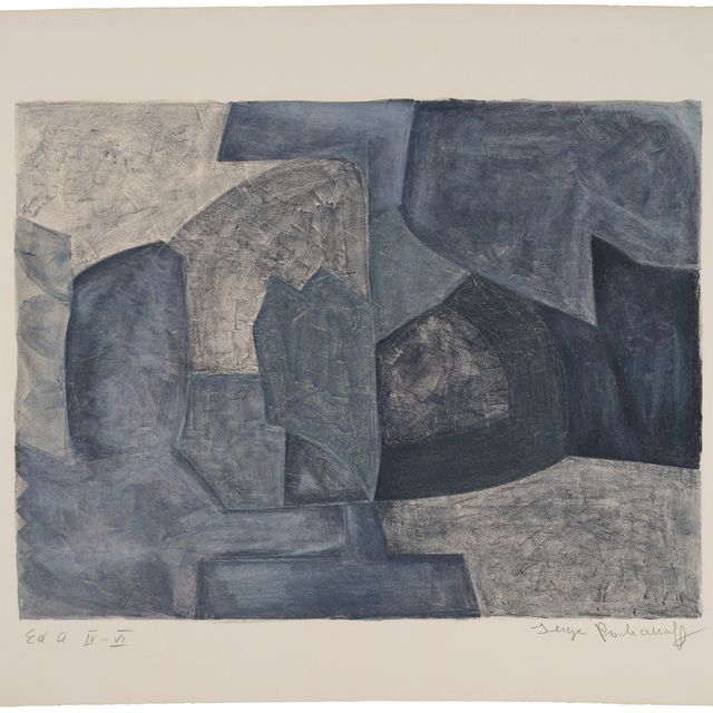 Serge Poliakoff — 10 литографий: две гравюры
