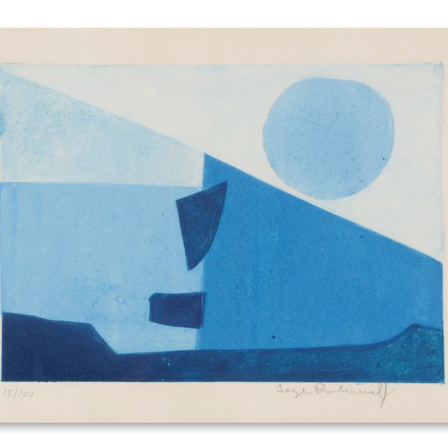 Serge Poliakoff — Композиция в синем цвете
