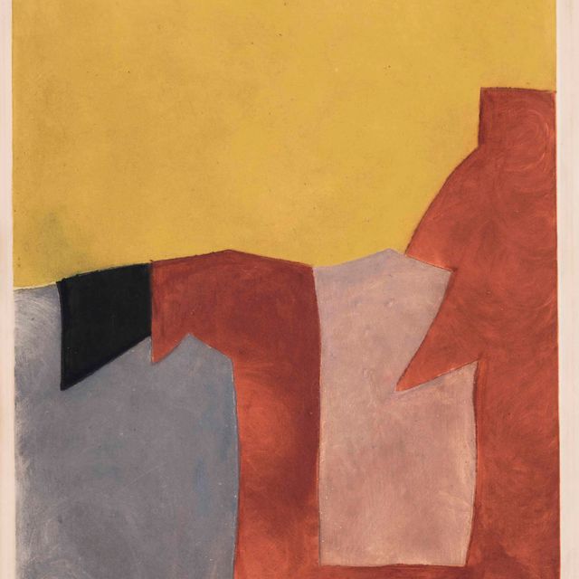 Serge Poliakoff — Композиция "серый, брюнетный и желтый" (Poliakoff & Schneider IX)