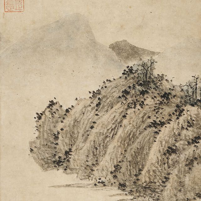 Shen Zhou — Переправа на лодке через реку