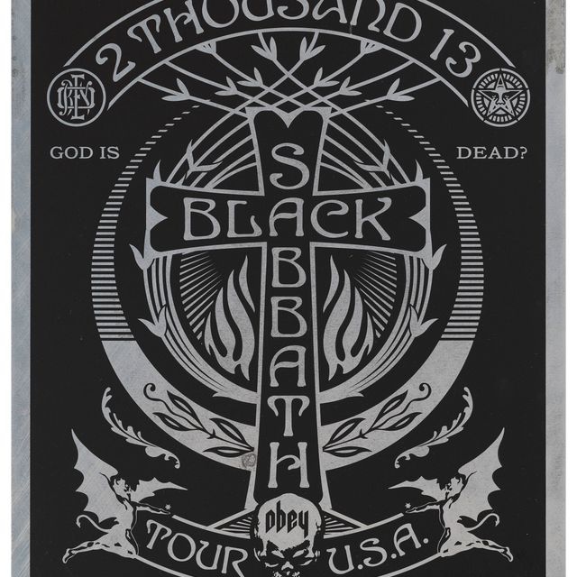 Shepard Fairey — Серебряный крест Black Sabbath, 2013