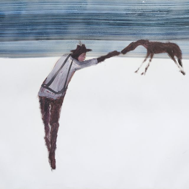 Sidney Robert Nolan — Мужчина кормит лошадь